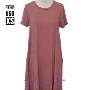 LuLaRoe Jessie dress, rose